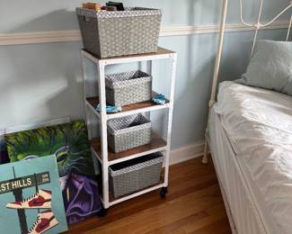 Metal and Wood Stand 