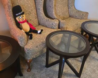 Wing back chairs & tables