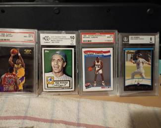 Large baseball, football, basketball card collection
