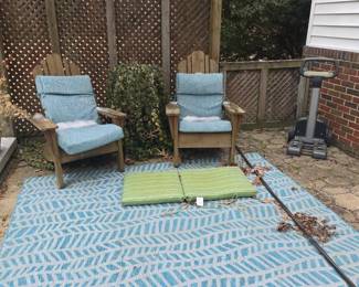 Patio furrniture, outdoor rugs