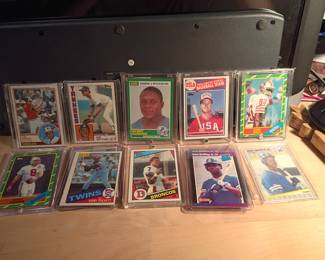 Large baseball, football, basketball card collection