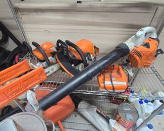 Chain saws, leaf blowers
