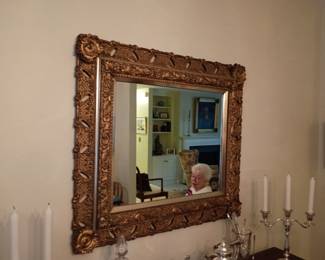 Ornate gilt mirror