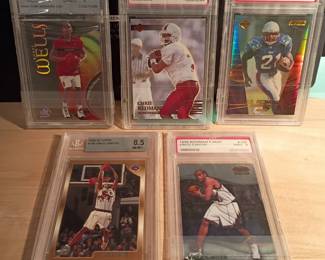 Large baseball, football, basketball card collection