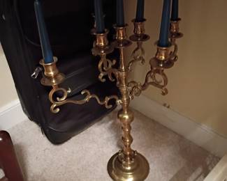 brass candelabra