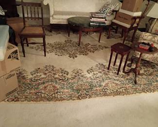 Large, clean area rug.