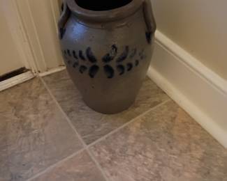 Salt glaze crock