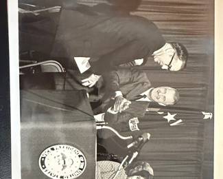 Lyndon B. Johnson and Ludwig Erhard at a Press Conference