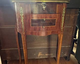 Louis XV Style Marquetry Nightstand