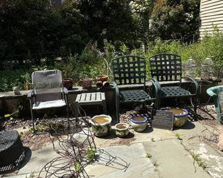 Jeco Santa Maria Black Wicker Chair and Chaise Lounge Set