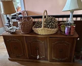 Antique French Provincial Walnut Sideboard