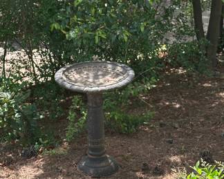 Cast Iron Pedestal Bird Bath