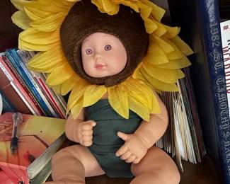 Anne Geddes Baby Doll in Sunflower Costume