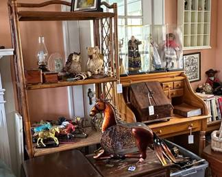 Vintage Metal Horse Sculpture