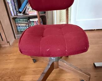 Mid-Century Upholstered Office Chair by Faultless Doerner