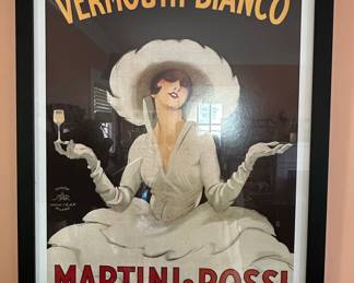 Martini & Rossi Vermouth Bianco Vintage Poster by Marcello Dudovich