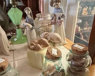 Lladro Porcelain Figurines - Children with Animals