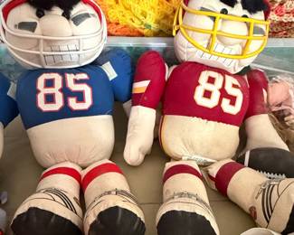 Vintage NFL Huddles Football Player Plush Dolls