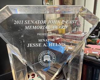 2011 Senator John P. East Memorial Award Presented to Senator Jesse A. Helms