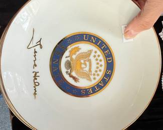 United States Senate Commemorative Plate Signed by Strom Thurmond