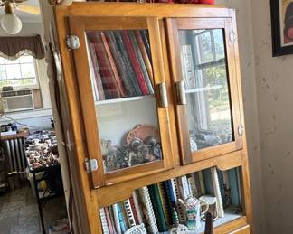 Vintage Wooden Bakery Hutch / Cabinet