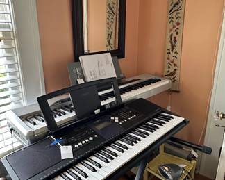 Yamaha PSR-E373 Portable Keyboard and Casio CT-X3000 Keyboard