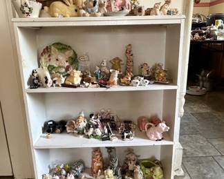 Assorted Ceramic Animal Figurines, Primarily Pigs