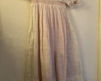 Antique gowns with beautiful needlework. 