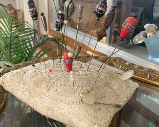 Collection of hat pins 