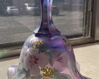 Hand painted Fenton bell