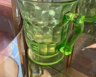 Green depression pitcher 