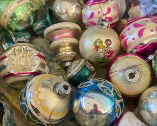 Vintage Christmas tree ornaments