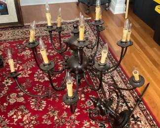 Traditional Candle Metal Chandelier 