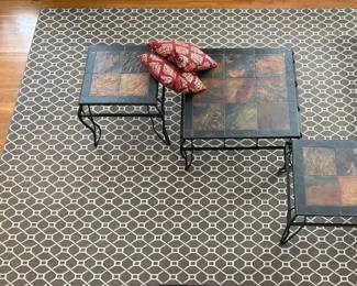 3 Occasional Tables And Area Rug 