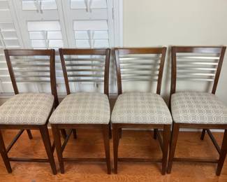 Four Matching Bar Stools Chairs 