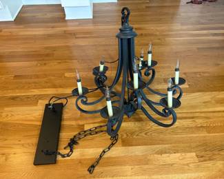 Two Tier Chandelier With Candles 