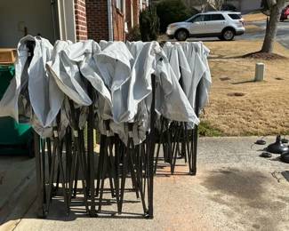 Pair Of 10 X 20 Outdoor PopUp Canopies  Beach Pop Up Sunshade