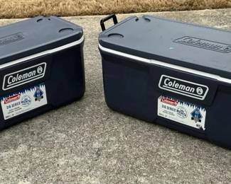 Two Coleman Coolers