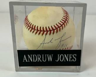 Andruw Jones Atlanta Braves Signed Baseball 