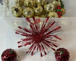 Collection Of Christmas Ornaments 