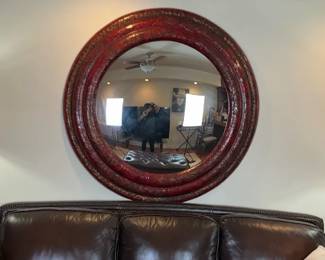 Circular Mirror And Two Matching Lamps Only