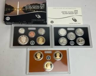 2016 United States Mint Silver Coin Proof Set