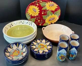 Hand Painted Ceramic Serveware 