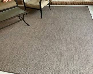 Outdoor Rug 9'8" x 14' Brown 