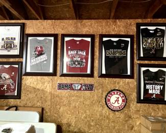 Saban National Championship T-shirts Framed $200 