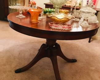 Mahogany Duncan Phyfe Dining Table 