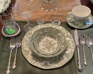 One picture of the gorgeous China Enoch Wedgewood England founded in 1835, Pattern “Kent.”