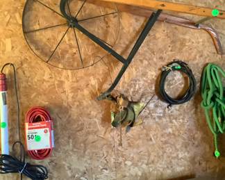 Look what we found. A old hand plow. Guess what I could do with this?