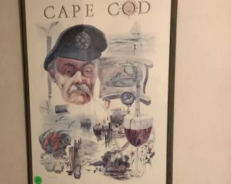 Beautiful framed picture of Cape Cod.