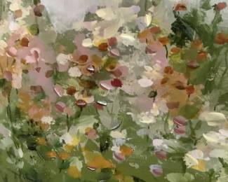 Gorgeous large canvas with lots of color.